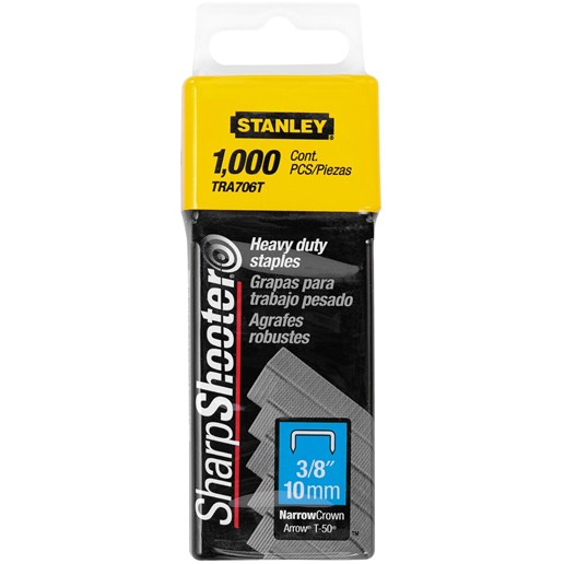 Stanley Sharpshooter Staples 3/8 Inch Leg Length, 1000/Box, Pack Of 2