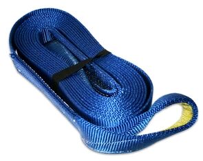 Bulldog Winch 100% Polyester No Stretch Recovery Strap, 3-In X 30-Ft