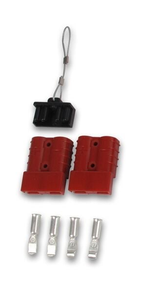 Bulldog Winch Quick Connect Set With Dust Cover, 6 Gauge, 50-A