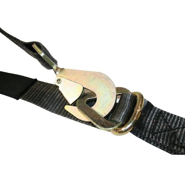 Bulldog Winch Ratcheting Axle Tie-Down Strap With 10K Breaking Strength, 2-In x 10-Ft