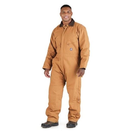 Men's Heritage Duck Insulated Coverall in Brown Duck Men's