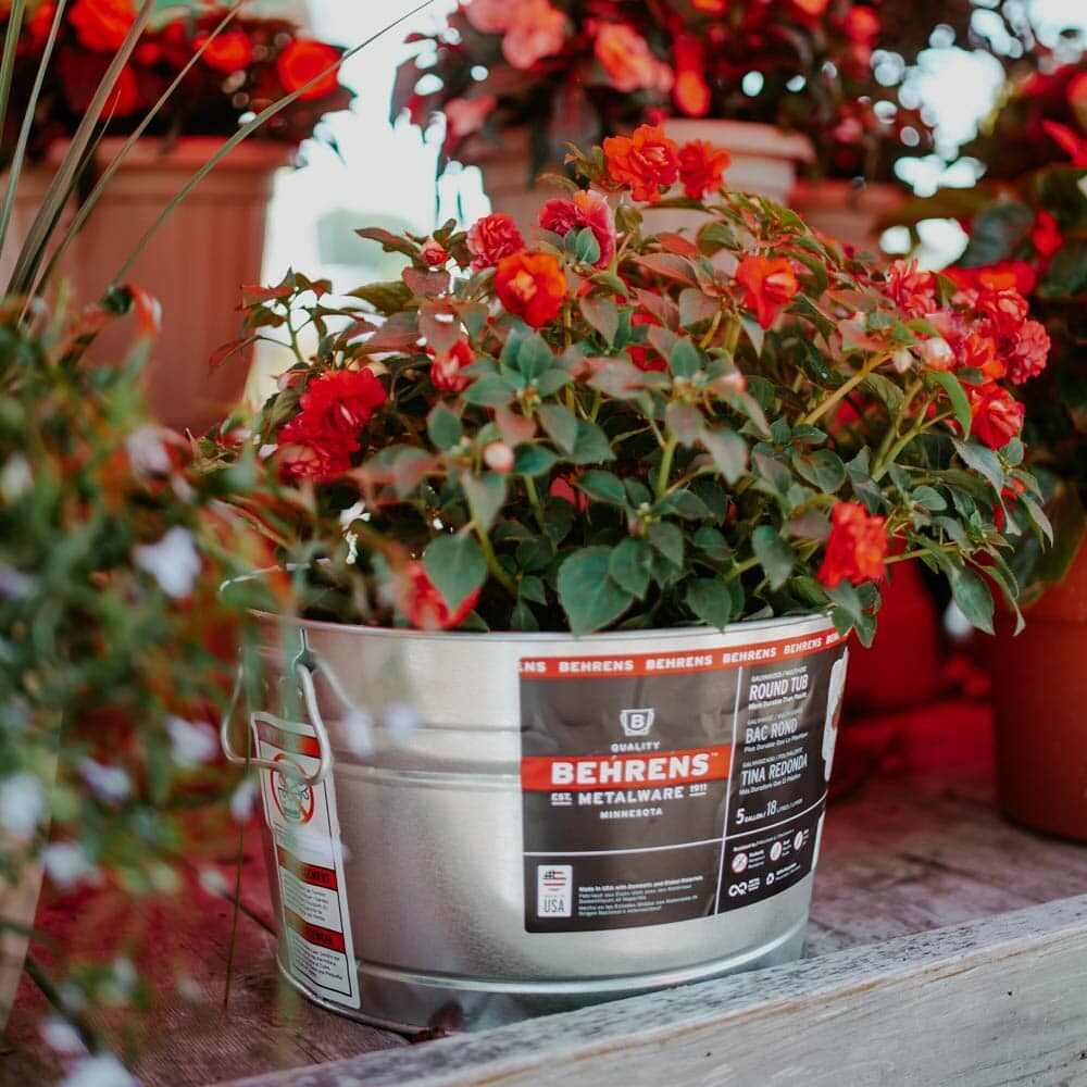 Behrens Galvanized Steel Round Tub, 11-Gal