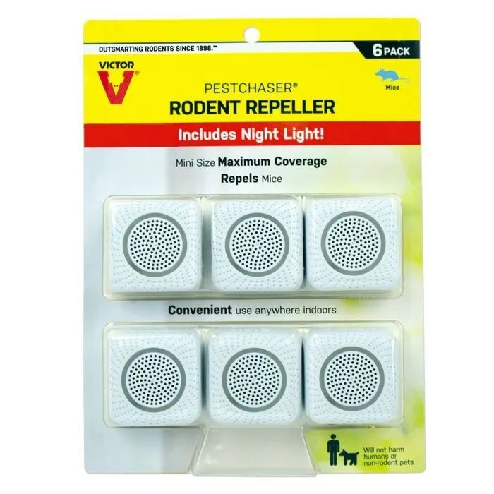 Victor Pestchaser Rodent Repeller with Nightlight, 6-Pk