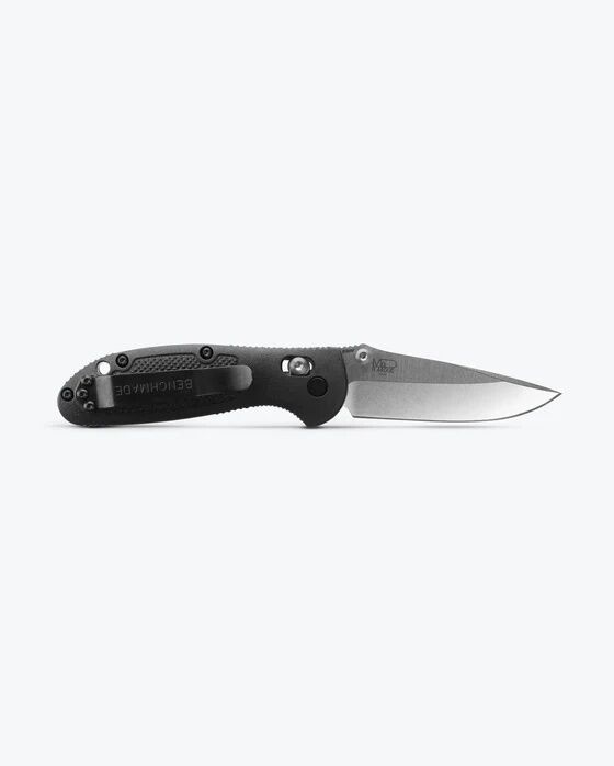Benchmade Mini Griptilian Black Grivory Drop-Point Folding Knife