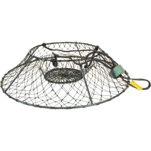 crab fishing nets Double ring cotton net with float and rope 3/16 mesh grid Ranger Crab Net - 845T