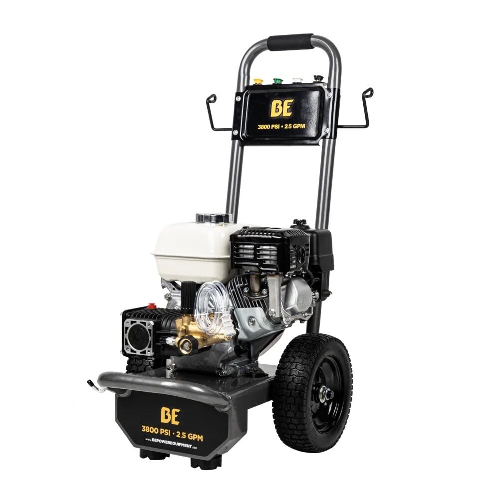 BE Power Equipment B3865HA Honda GX200 Gas Pressure Washer With AR Triplex Pump, 3800 PSI