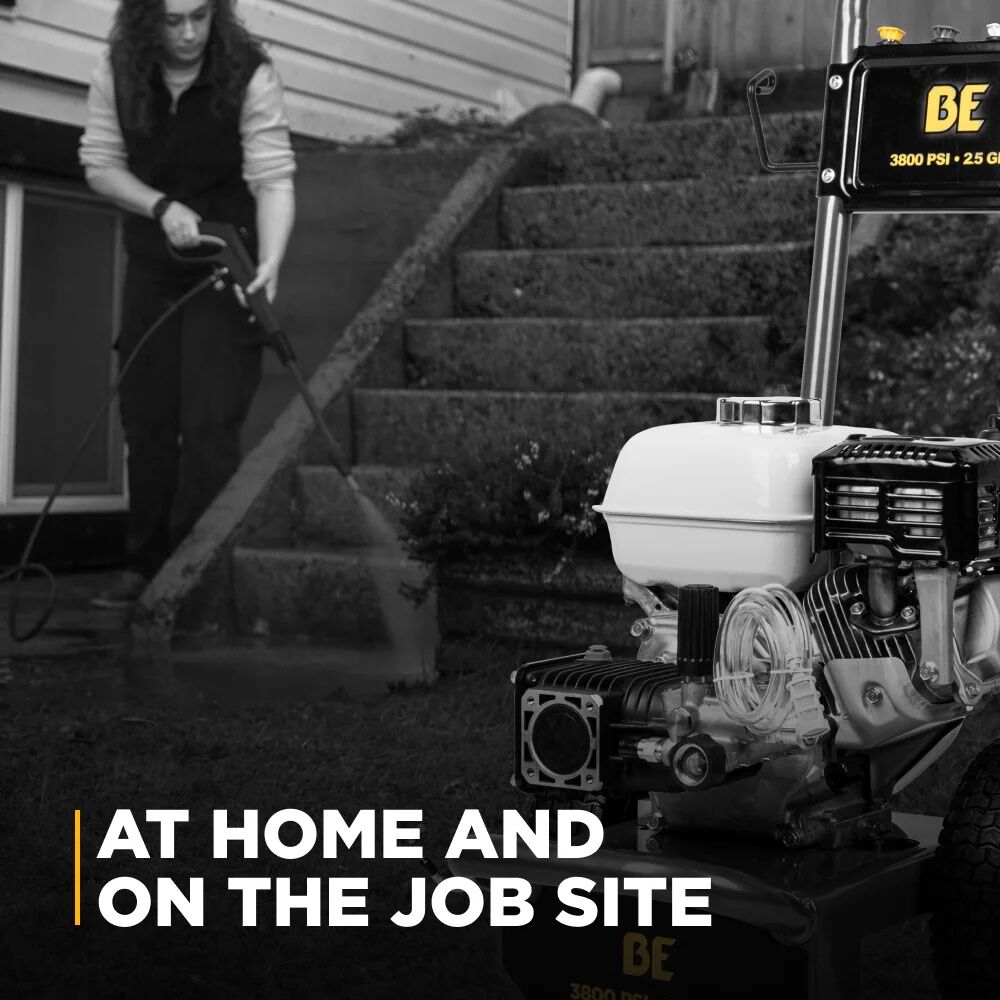 BE Power Equipment B3865HA Honda GX200 Gas Pressure Washer With AR Triplex Pump, 3800 PSI