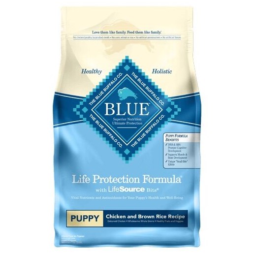 Blue Buffalo Life Protection Formula Chicken & Brown Rice Puppy Dry Dog Food, 15-Lb Bag 