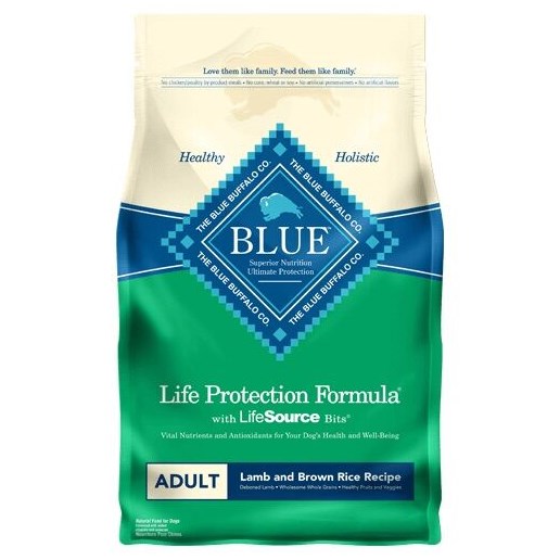 Blue Buffalo Life Protection Formula Lamb & Brown Rice Adult Dry Dog Food, 30-Lb Bag 