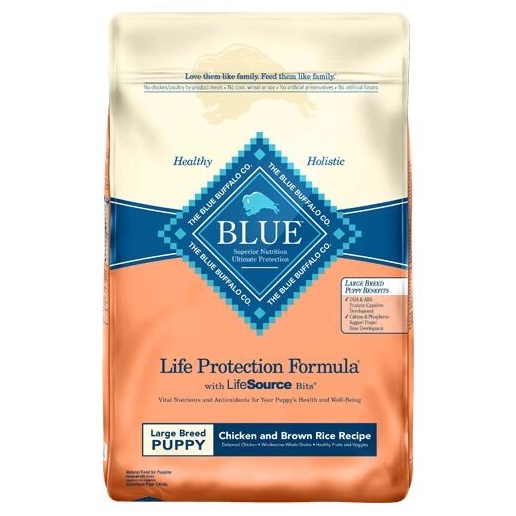 Blue Buffalo Life Protection Formula Large Breed Chicken & Brown Rice Puppy Dry Dog Food, 30-Lb Bag 