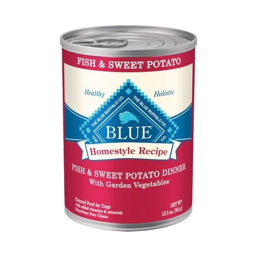 Blue Homestyle Recipe Sweet Potato Dinner with Garden Vegetables Adult Wet Dog Food, 12-Oz Can 