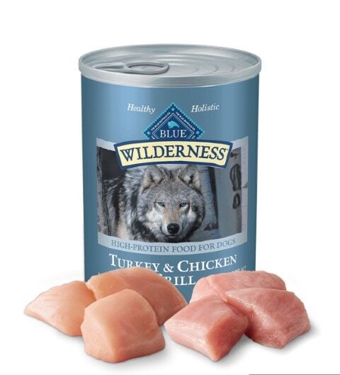 Blue Buffalo Wilderness Turkey And Chicken Grill Adult Wet Dog Food, 12.5-Oz