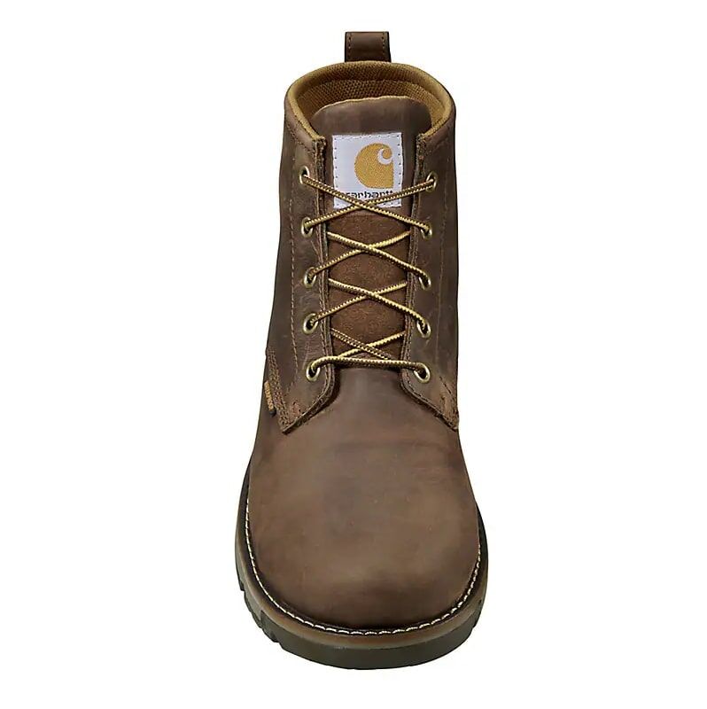 Carhartt Men's Millbrook Waterproof Steel Toe Wedge Boot in Dark Brown
