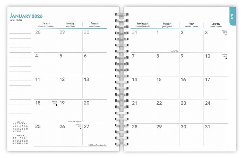 Brown Trout Publisher 2026 Horse Lover Spiral-Bound Weekly Engagement Planner Calendar, 6 x 7.75-In