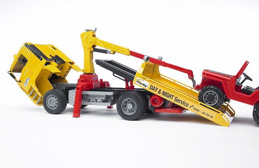 Bruder TGA Breakdown Truck with Cross Country Vehicle Toy Set