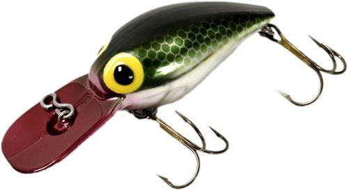 Brad's Killer Fishing Gear Wiggler Green Pirate Crankbait, 3/8-Oz, 3-In