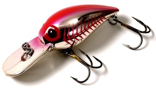 Brad's Killer Fishing Gear Wiggler Copper/Red Herringbone Crankbait, 3/8-Oz, 3-In