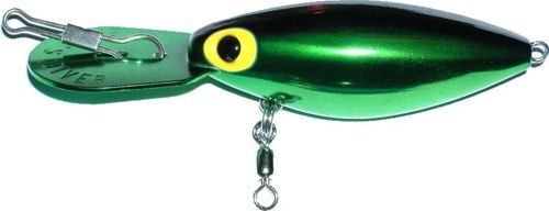 Brad's Killer Fishing Gear Standard Metallic Green/Black Bait Diver, 1/2-Oz
