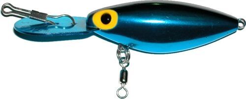 Brad's Killer Fishing Gear Standard Metallic Blue/Black Bait Diver, 1/2-Oz