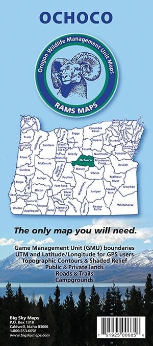 Rams Maps Ochoco GMU Map