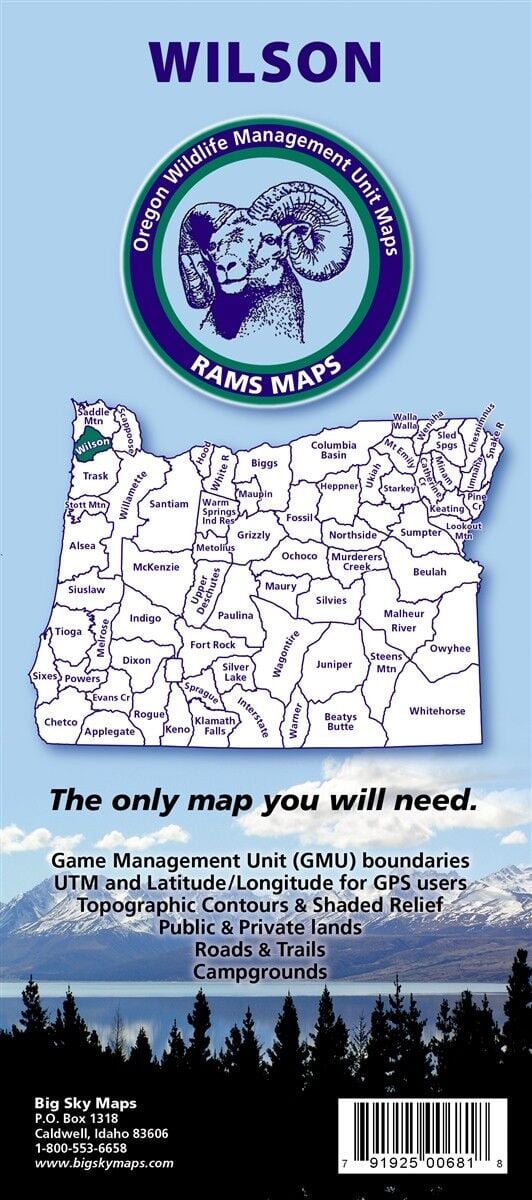 Rams Maps Oregon Wilson GMU Map