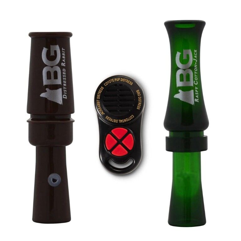 Buck Gardner Triple Threat Pack With 2 Predator Calls And Vocal Varmint Electronic Call