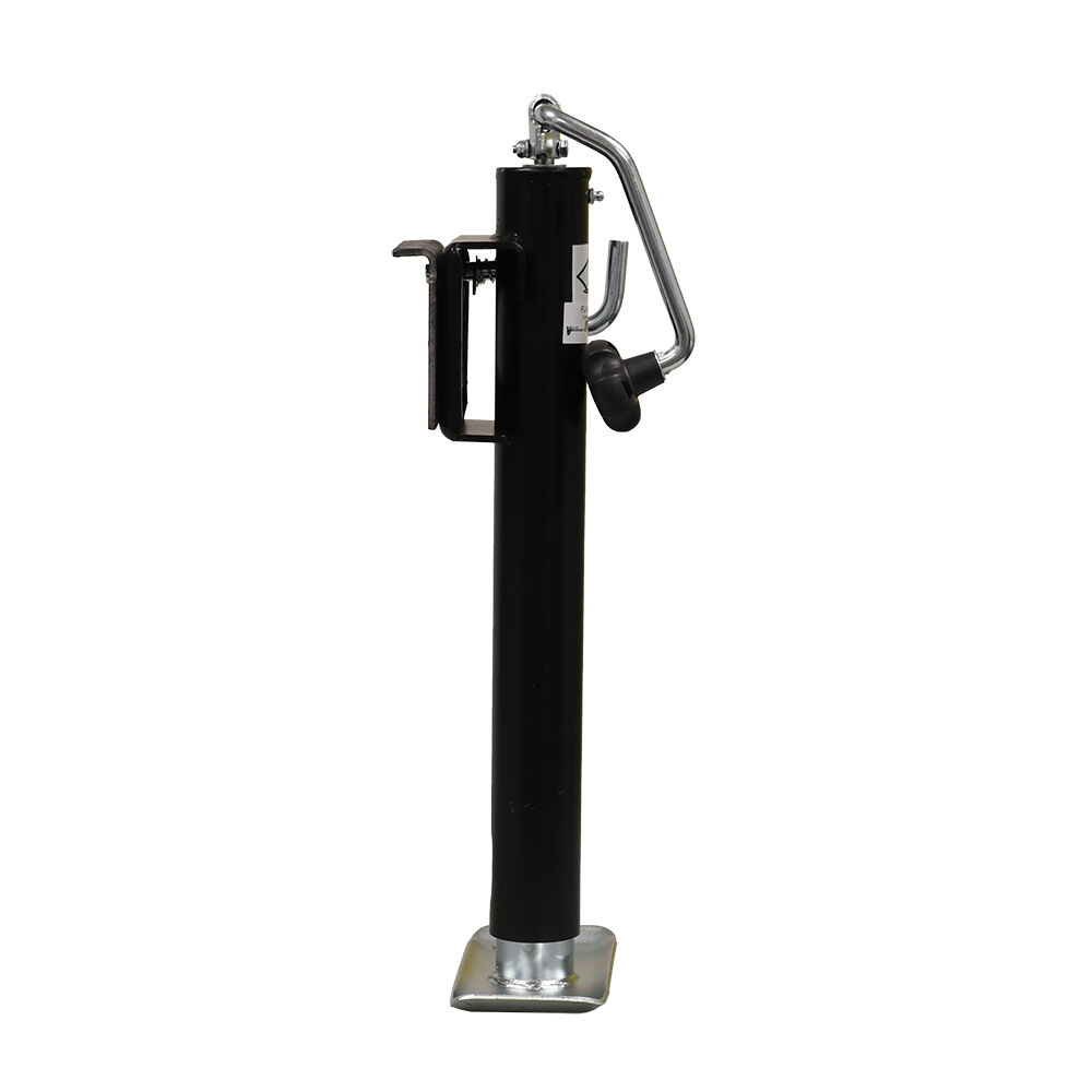Valley Industries Universal Top Wind Swivel Flange Jack With Weld-On Bracket, 15-In, 2000-Lb