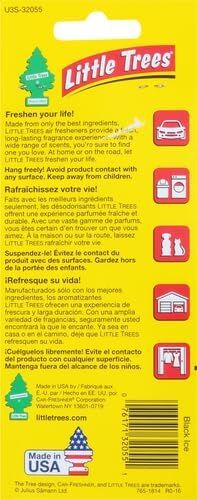 Little Trees Black Ice Air Freshener, 3-Pk