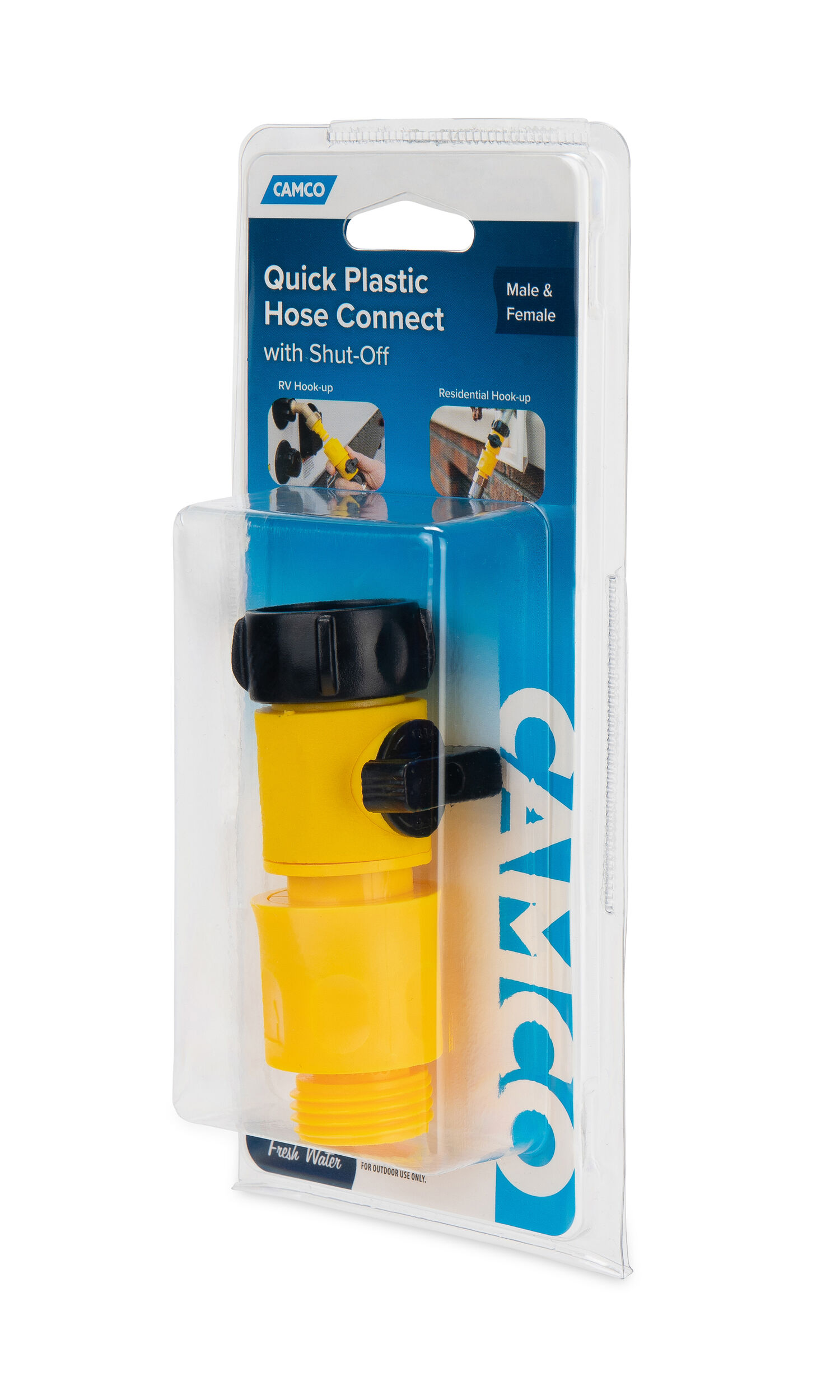 Quick Hose Connect w/Shut Off 