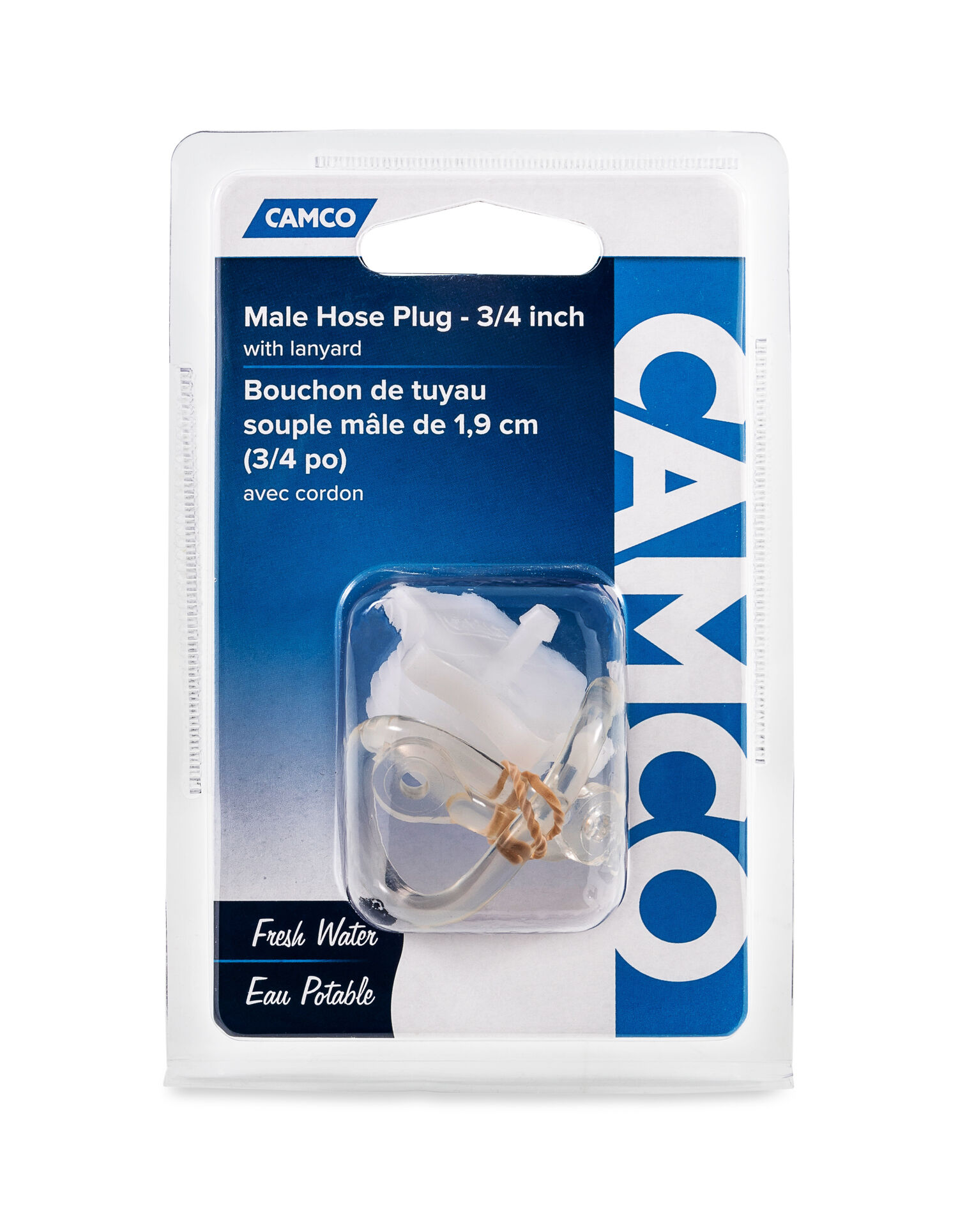 Male Hose Plug 3/4-In w/Lanyard