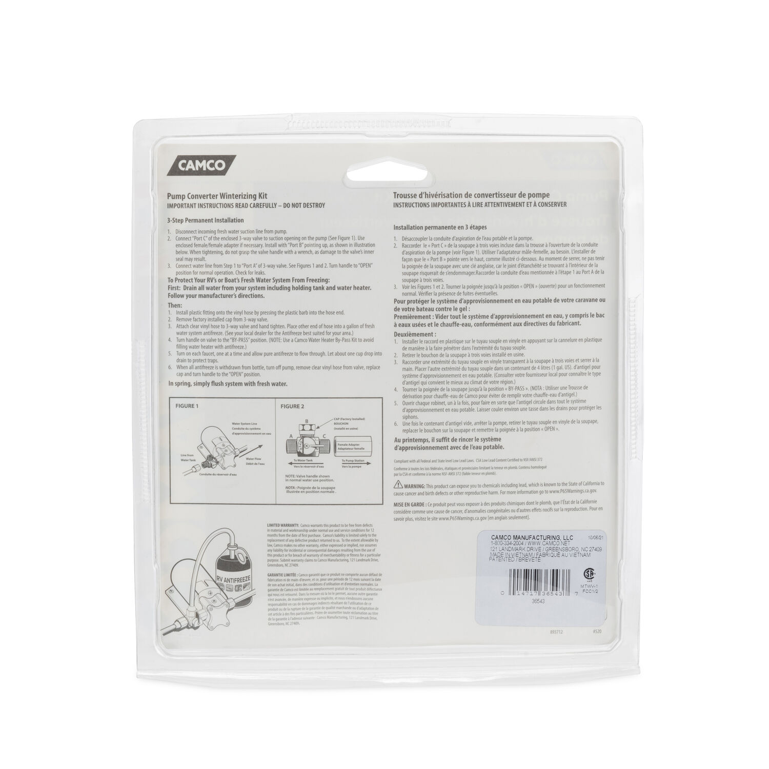 Pump Converter Winterizing Kit 