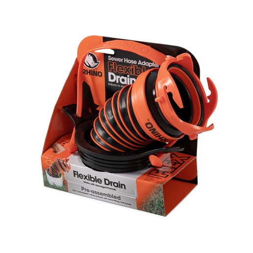 Sewer Hose Seal, Flexible 3-in-1 w/RhinoEXTREME and Handle