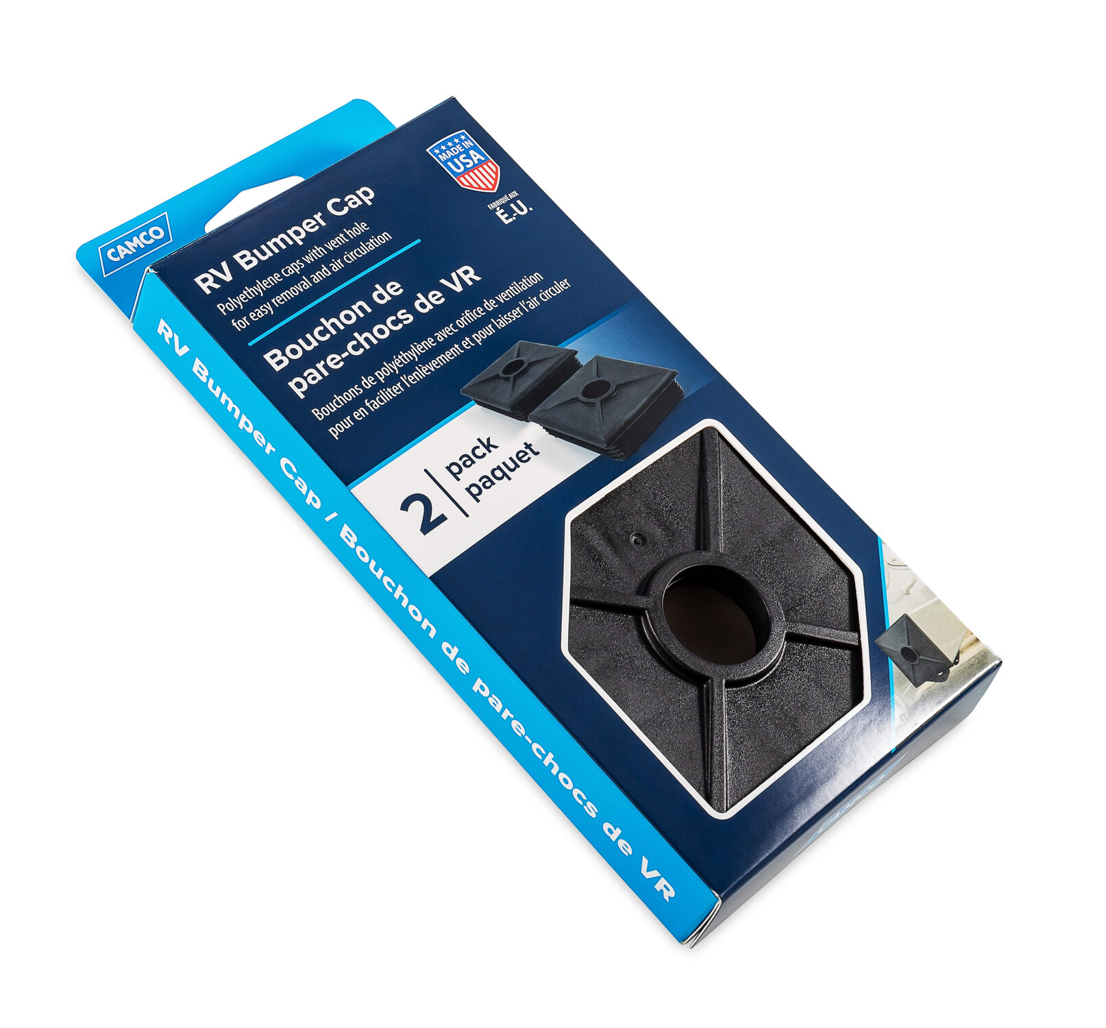 Black Bumper Caps, 2-Pk 