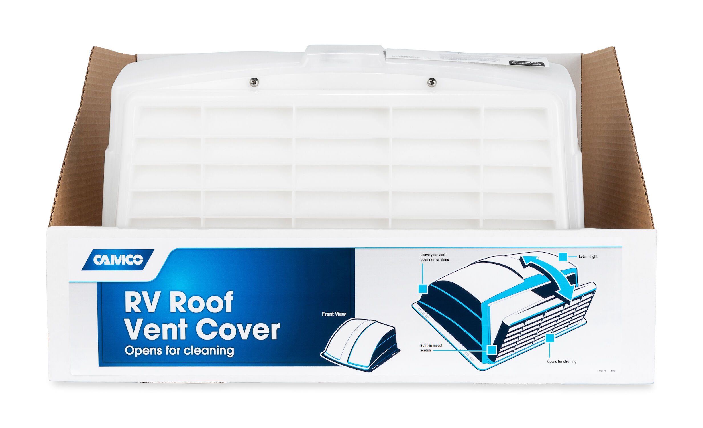 Roof Vent Cover in White, 3-Pk