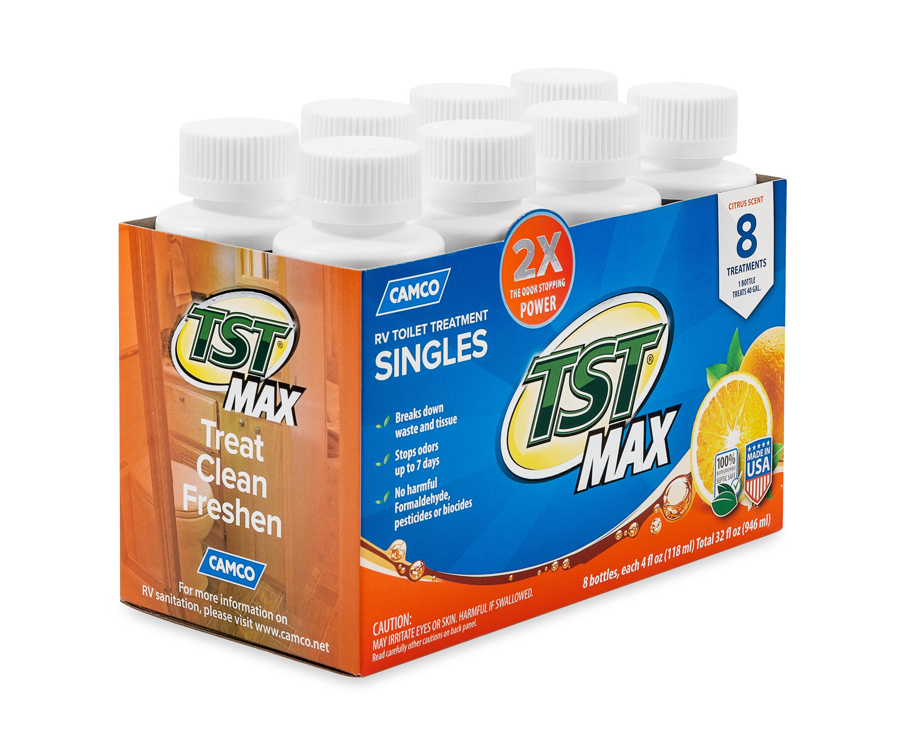 TST MAX Orange Singles, 8-4-Oz Bottles