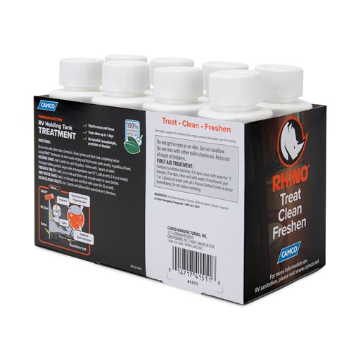 RhinoFLEX Toilet Chemical Singles, 8-4-Oz Bottles