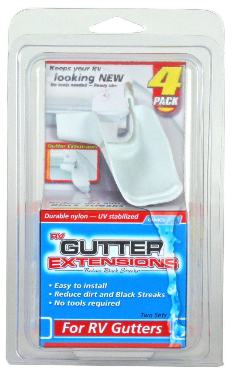 Gutter Extensions in White, 4-Pk