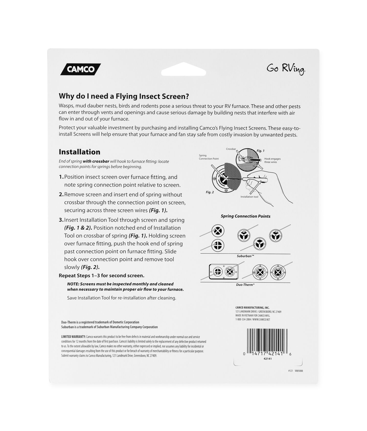 Flying Insect Screen, 2-Pk