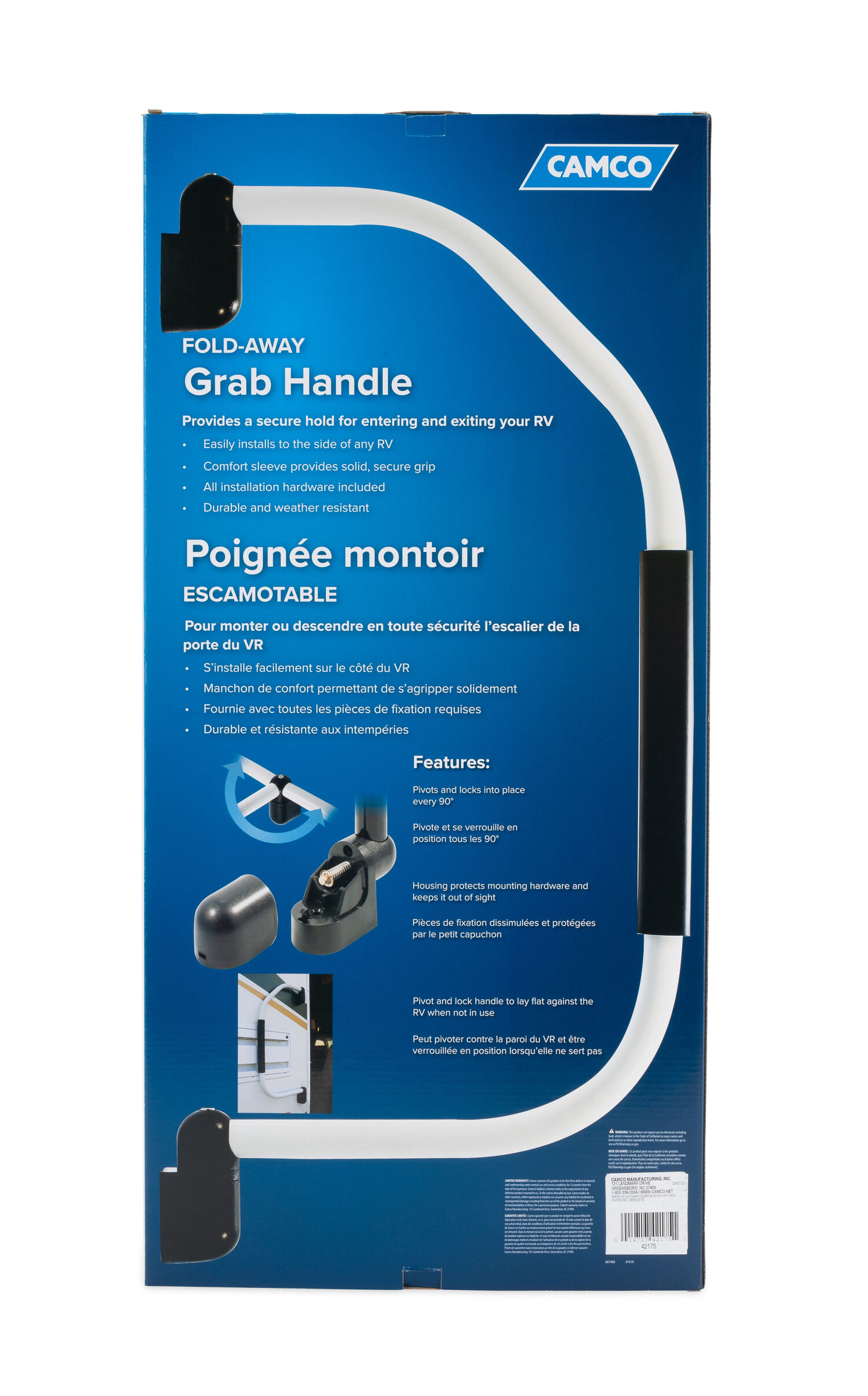 Fold-Away Grab Handle