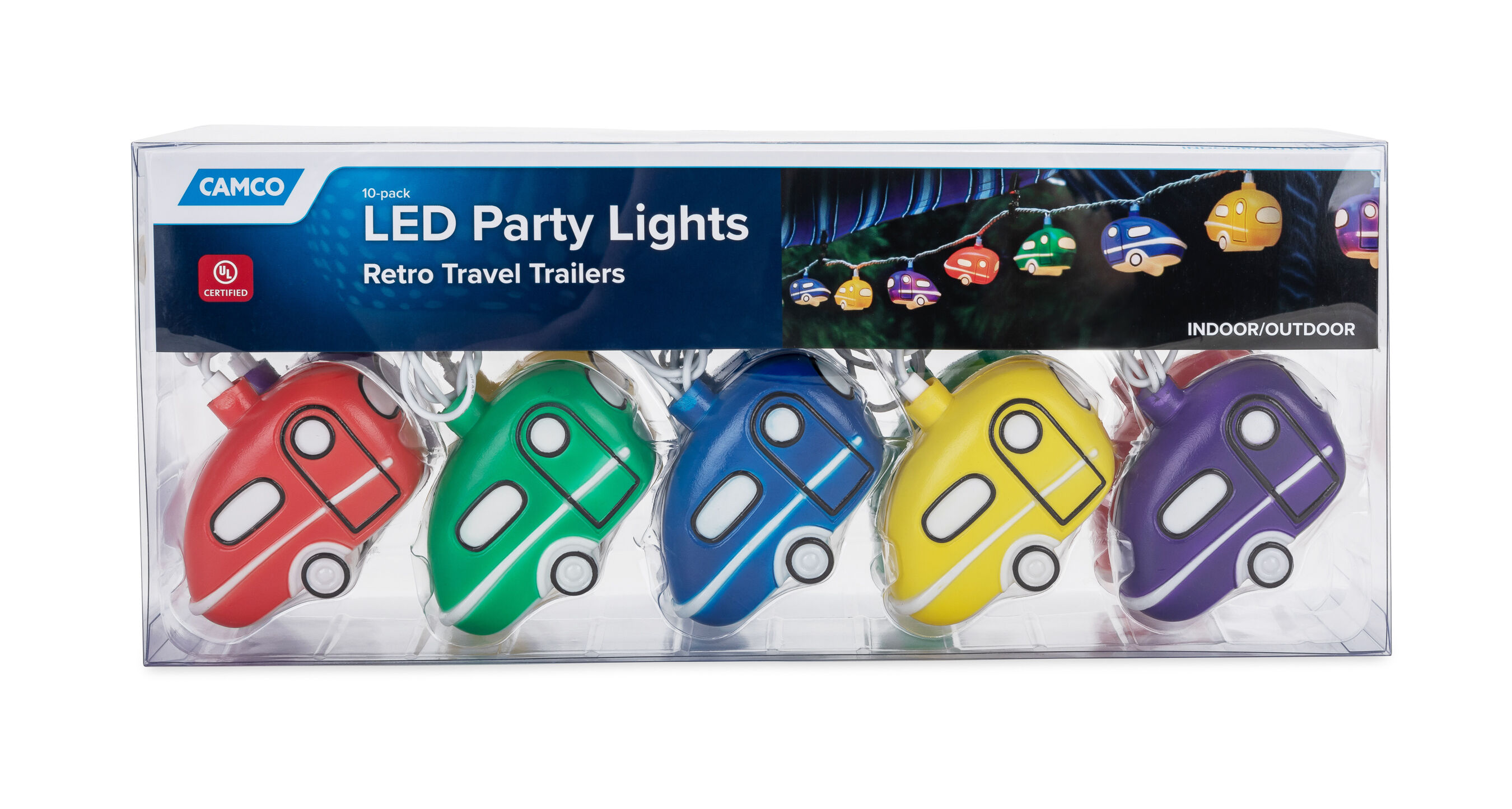 Retro Travel Trailer LED Party Lights