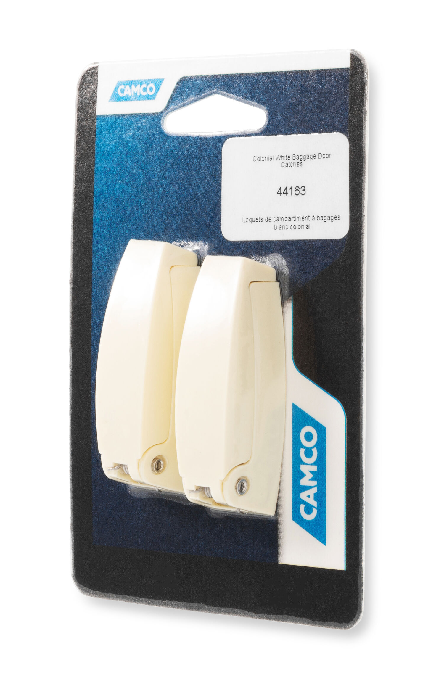 Baggage Door Catches 2/-Pk Colonial White 