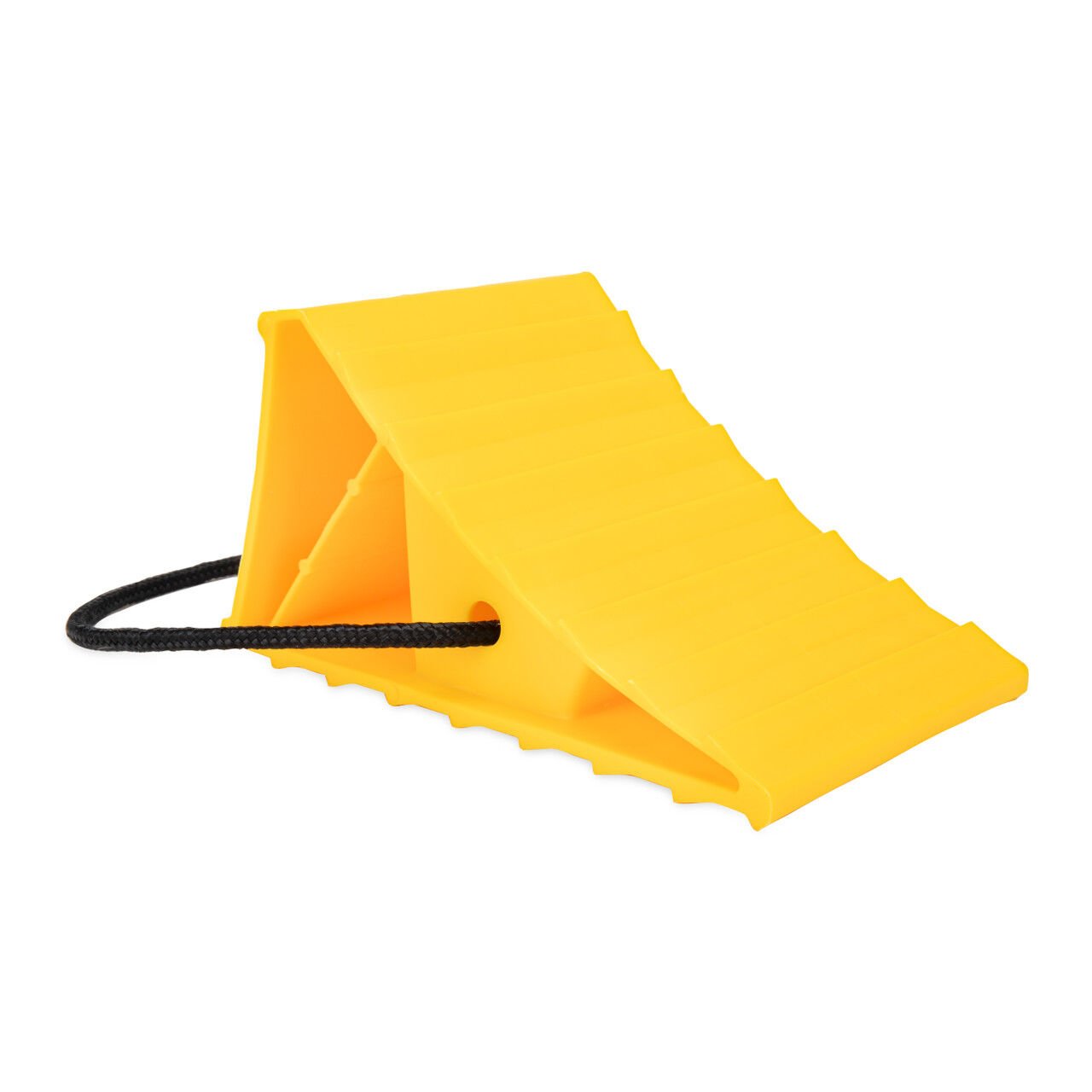 Camco Wheel Chock With Rope, 8 18-In X 4 5/8-In X 5 3/8-In