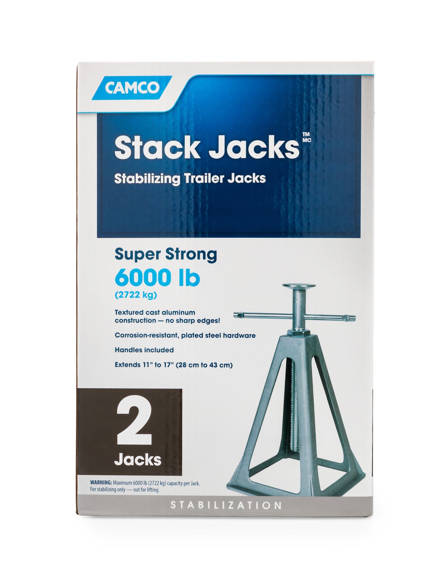 Stack Jacks - Stabilizing Trailer Jack Stands, 2per/Box