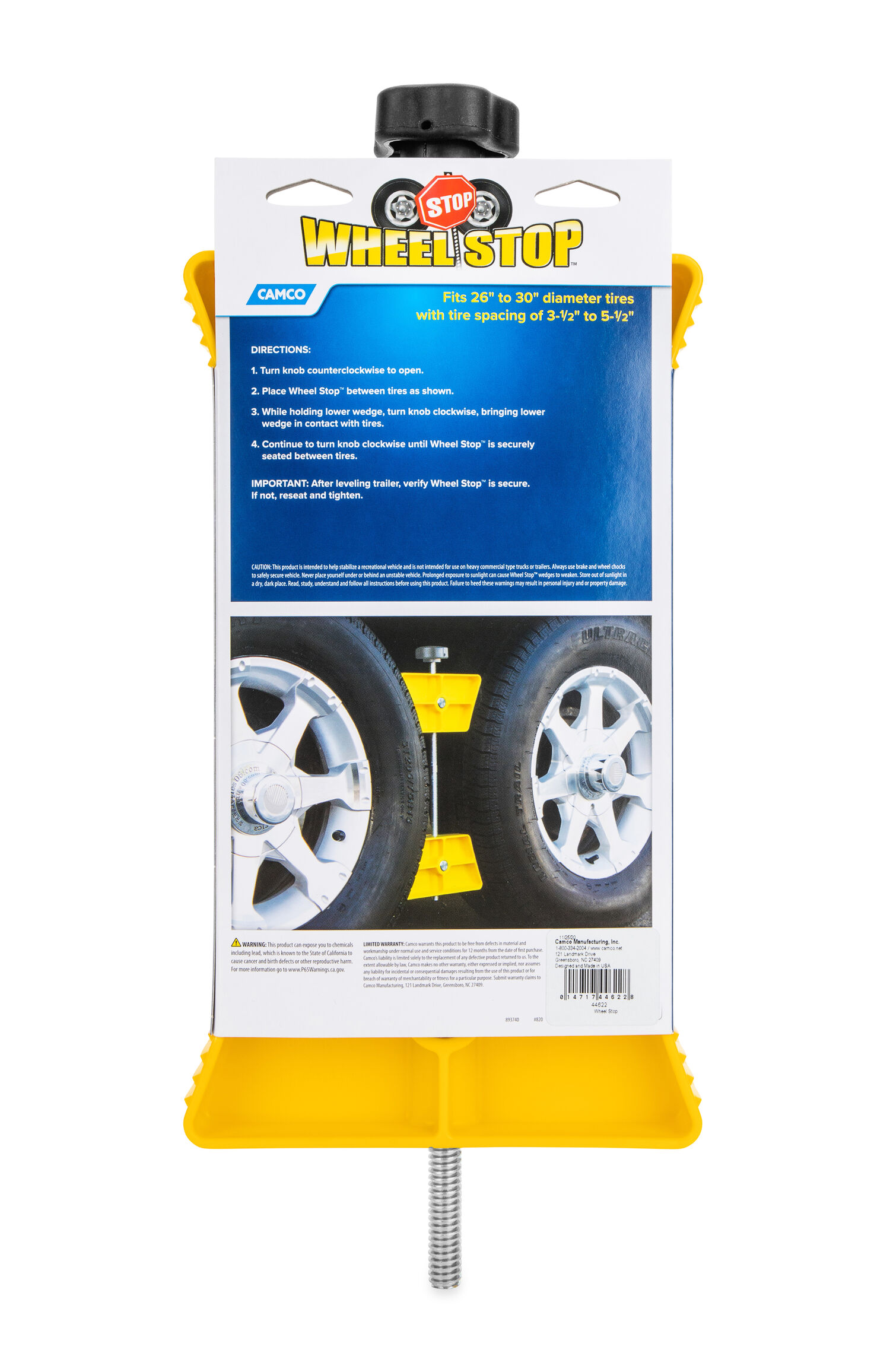 Camco Large RV Wheel Stop Yellow