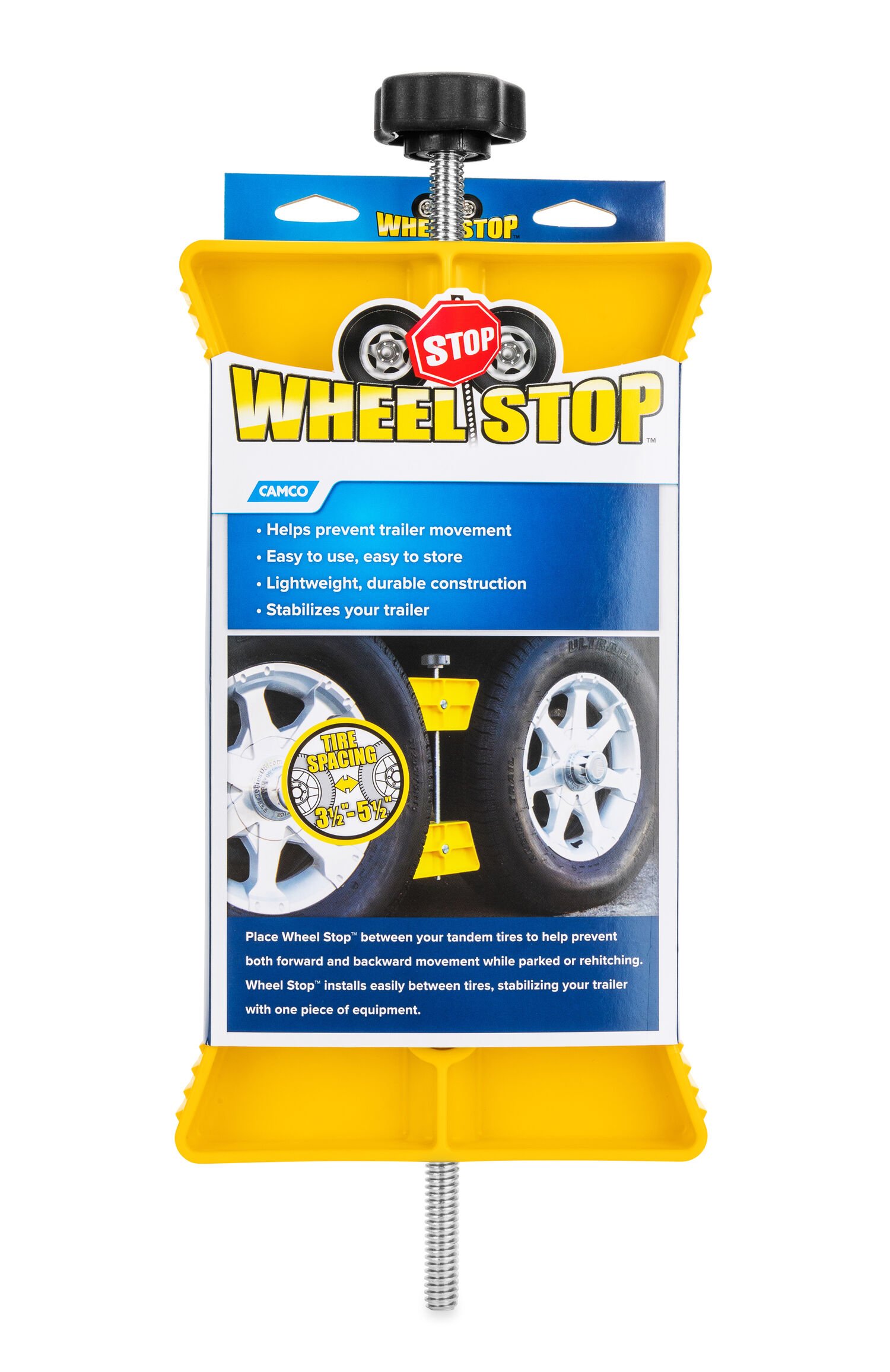 Camco Large RV Wheel Stop Yellow