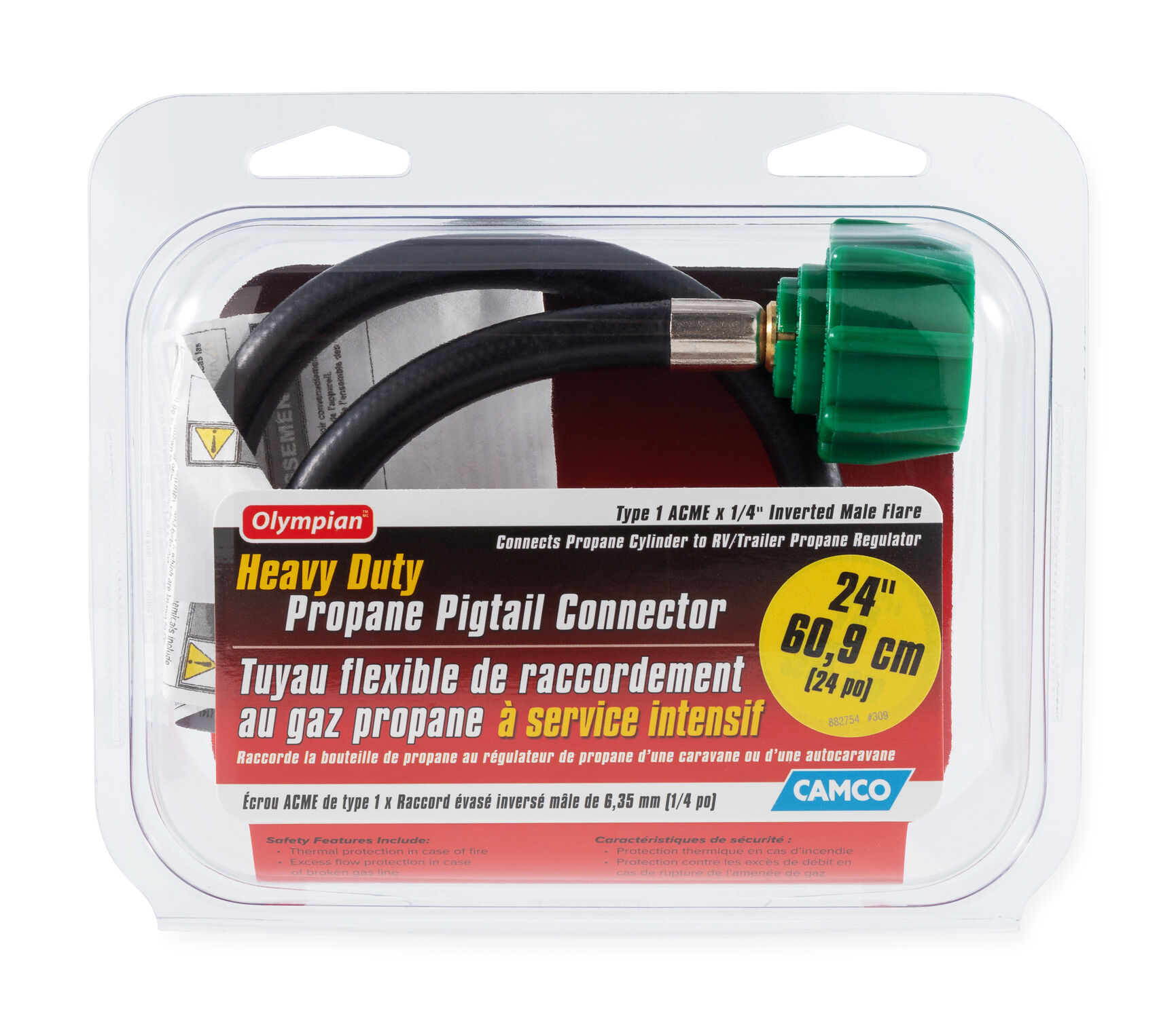 Pigtail Prop Hose, 24-In