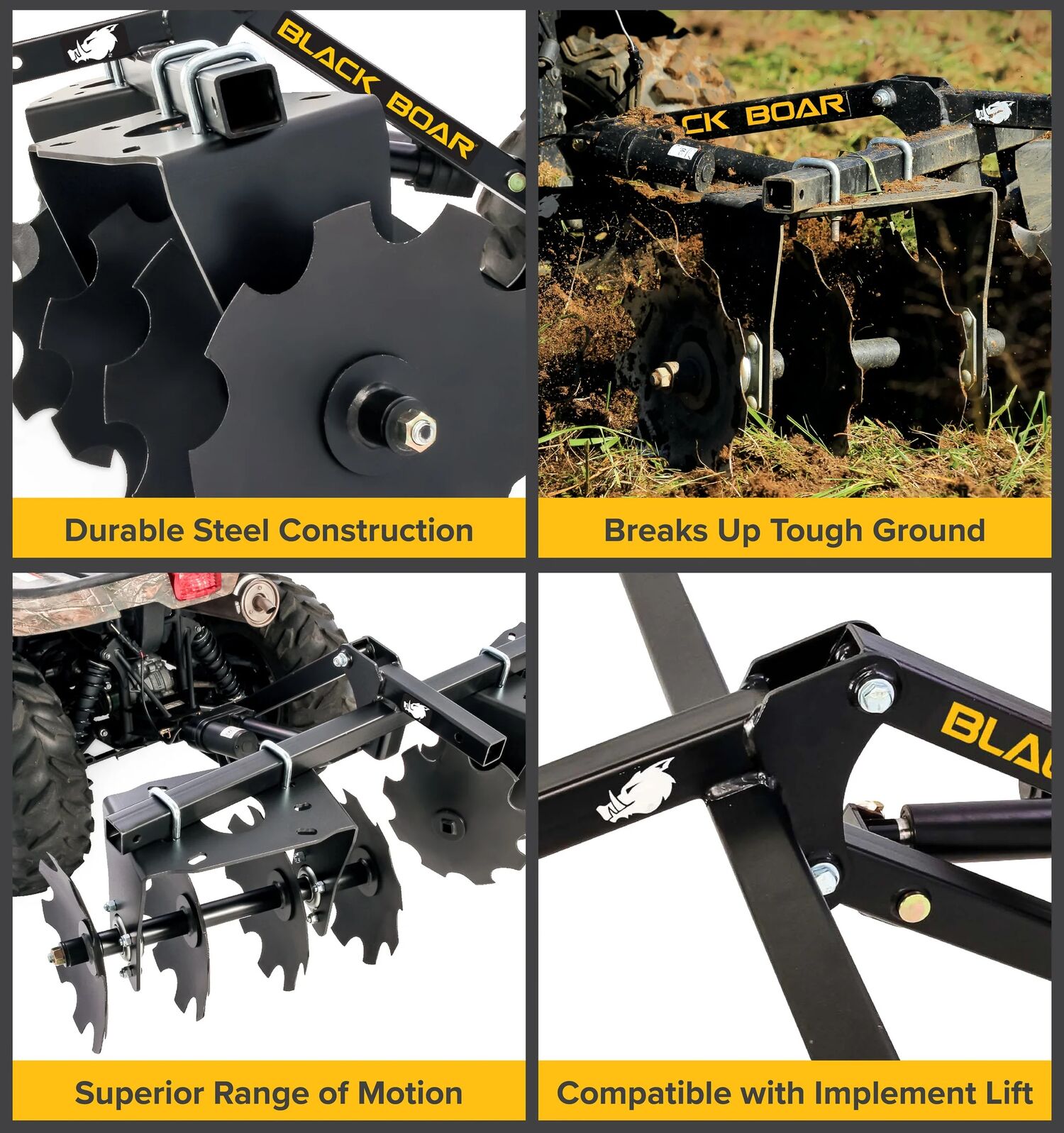 ATV Disc Harrow Implement