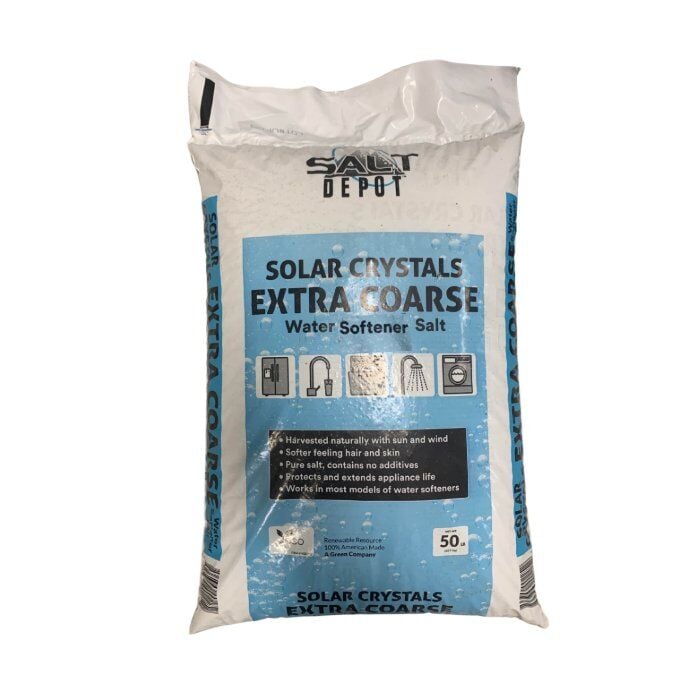 Salt Depot Solar Crystals Extra Coarse Water Softener Salt, 50 lb.