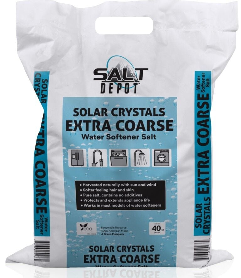 Salt Depot Solar Crystals Extra Coarse Water Softener Salt, 40-Lb
