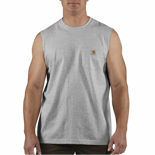 Workwear Pocket Sleeveless T Shirt